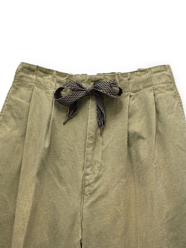 Kapital Canvas Easy Trousers (Center Pleated) Pants