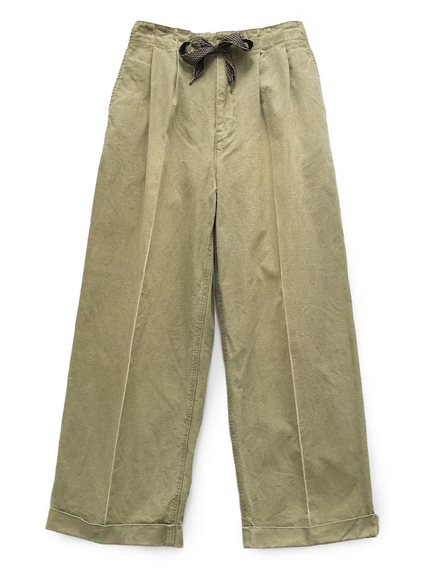 Kapital Canvas Easy Trousers (Center Pleated) Pants