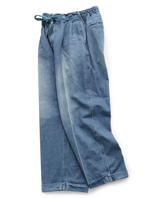 Kapital 14oz Denim Easy Pants (Center Pleat)