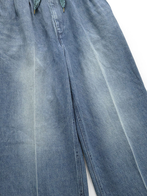 Kapital 14oz Denim Easy Pants (Center Pleat)
