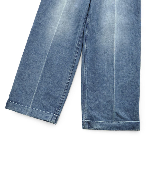 Kapital 14oz Denim Easy Pants (Center Pleat)