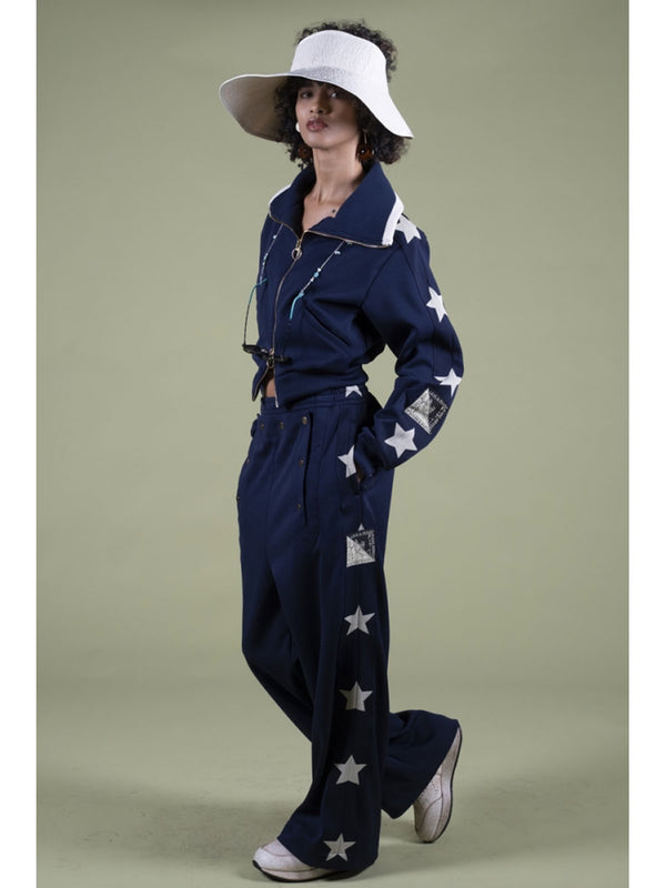 Kapital Smooth Jersey Sailor Baggy Track Pants (Betsy Ross)
