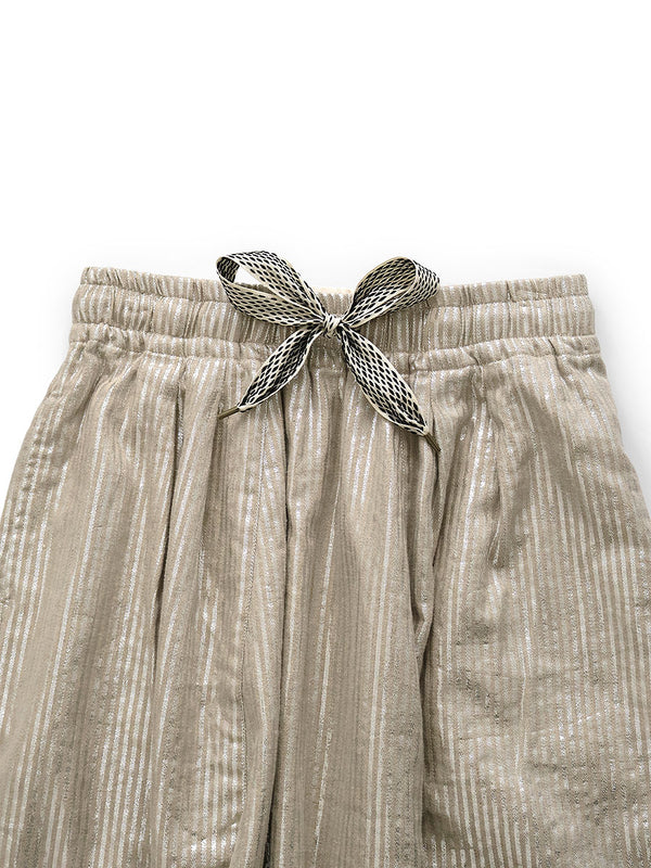 Kapital Linen Glitter Phillies Stripe Sarouel Easy Pants