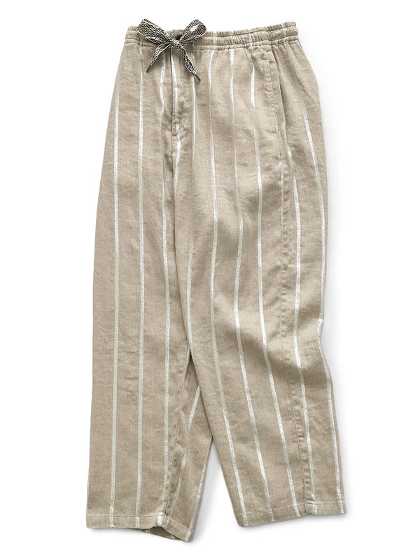 Kapital Linen Glitter Phillies Stripe Easy Pants