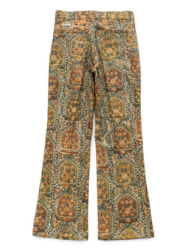Kapital Alberic Oxford Chintz Pattern 5P Frisco Pants