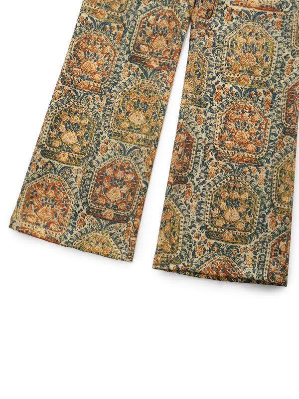 Kapital Alberic Oxford Chintz Pattern 5P Frisco Pants