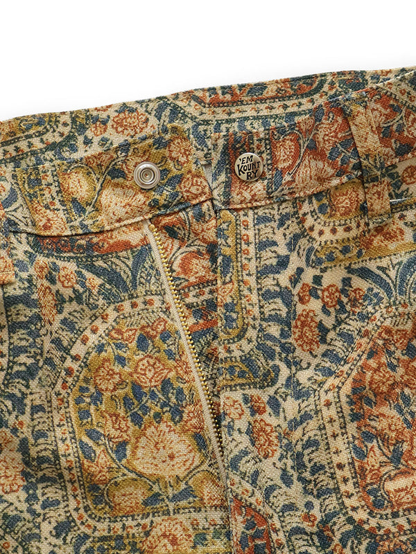 Kapital Alberic Oxford Chintz Pattern 5P Frisco Pants