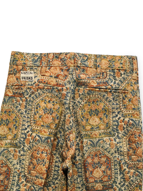 Kapital Alberic Oxford Chintz Pattern 5P Frisco Pants