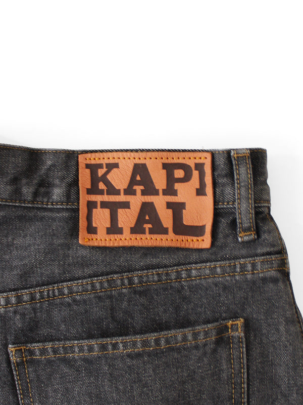 Kapital 14oz Black Denim 5-Pocket Jaws Pants
