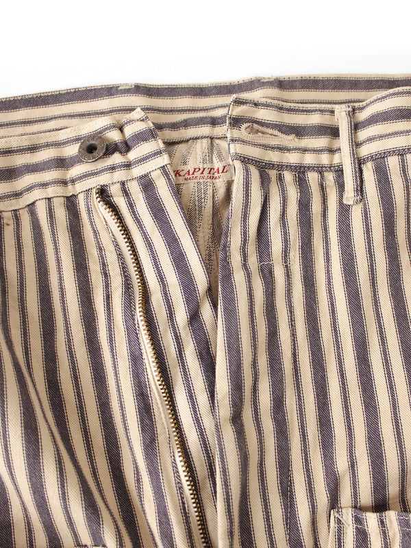 Kapital Dixie Hickory Wide Lumbar Pants