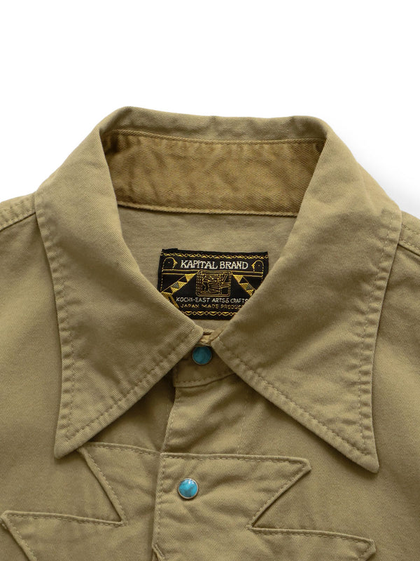 Kapital Shirt Chino Thunderbird Husky Western Shirt