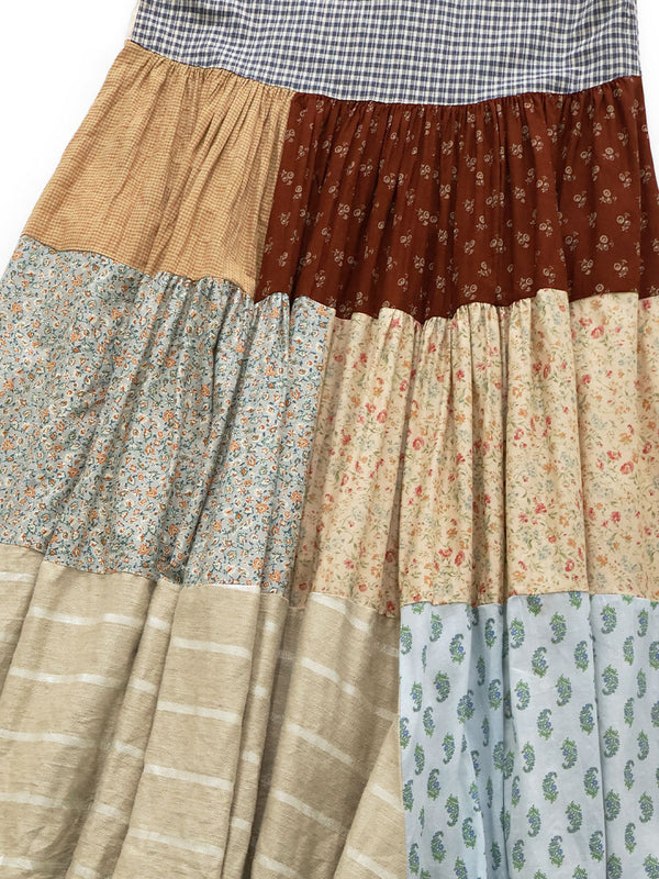 Kapital Patchwork Stand Collar Aloha Dress