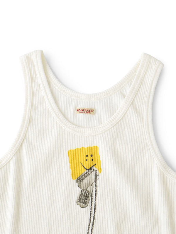 Kapital 60/2 Bear Teleco Tank Top (PECKISH Dog Tag Print) T-Shirt