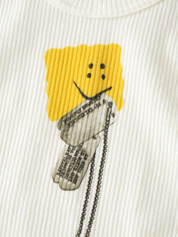 Kapital 60/2 Bear Teleco Tank Top (PECKISH Dog Tag Print) T-Shirt