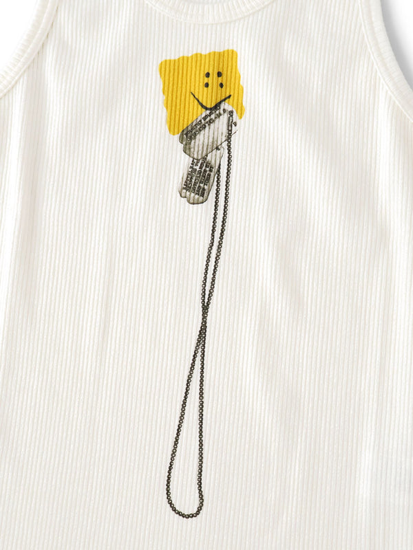 Kapital 60/2 Bear Teleco Tank Top (PECKISH Dog Tag Print) T-Shirt