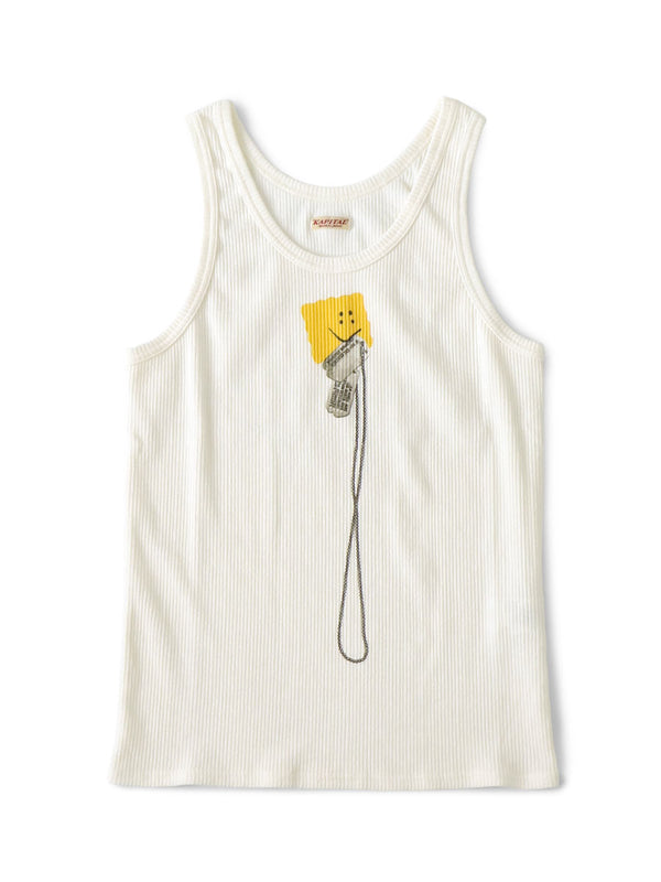 Kapital 60/2 Bear Teleco Tank Top (PECKISH Dog Tag Print) T-Shirt