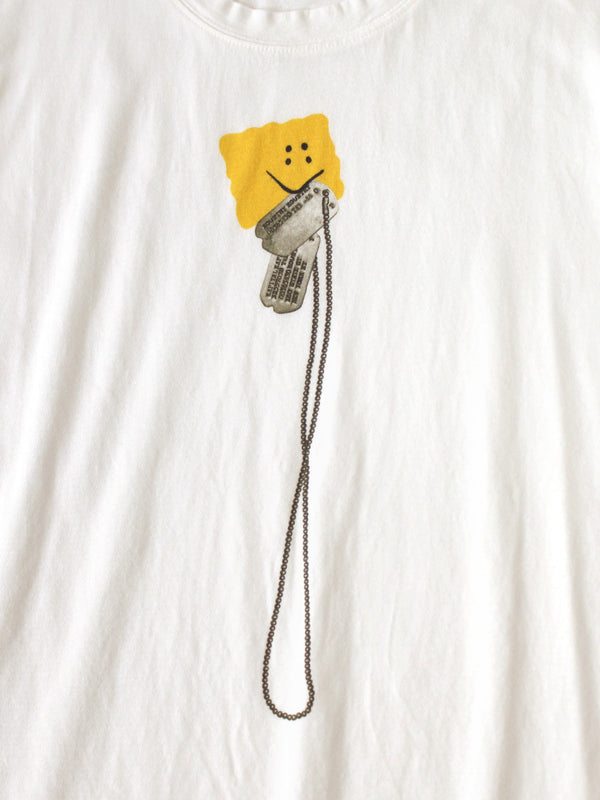 Kapital 20/- Jersey Crew Neck Tee (PECKISH Dog Tag Print)