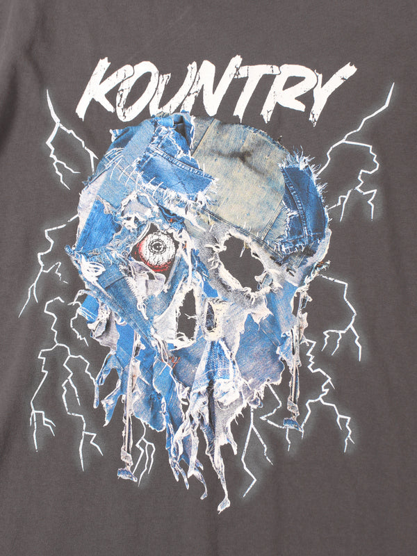 Kapital 20/- Jersey Crew Neck T-shirt (Denim Face Print)