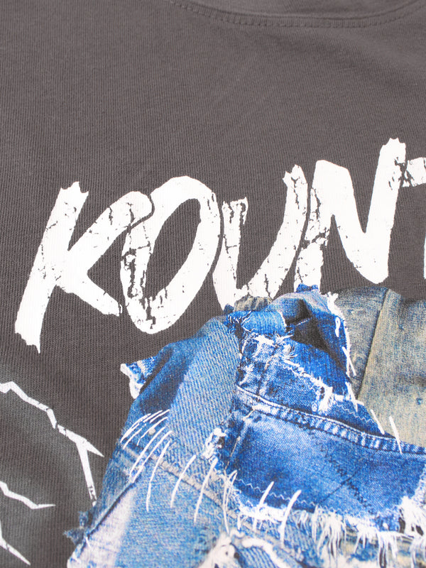 Kapital 20/- Jersey Crew Neck T-shirt (Denim Face Print)