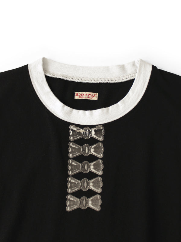 Kapital 20/- Jersey Ringer Tee (Butterfly Concho Print)