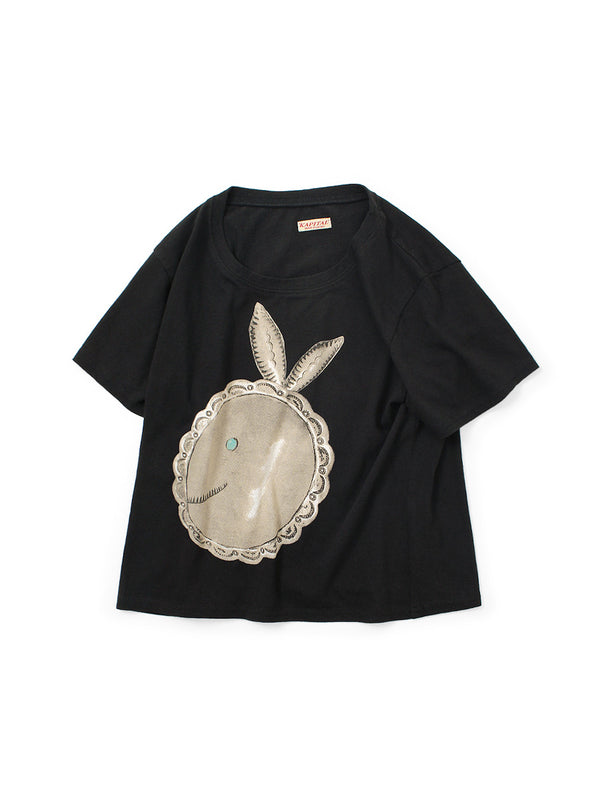 Kapital 20/- Jersey Cropped T-shirt (BIG Concho CONEYBOWY print) Tee women