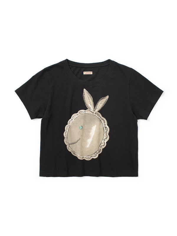 Kapital 20/- Jersey Cropped T-shirt (BIG Concho CONEYBOWY print) Tee women
