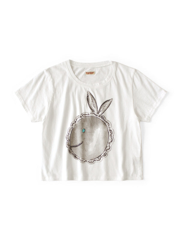 Kapital 20/- Jersey Cropped T-shirt (BIG Concho CONEYBOWY print) Tee women