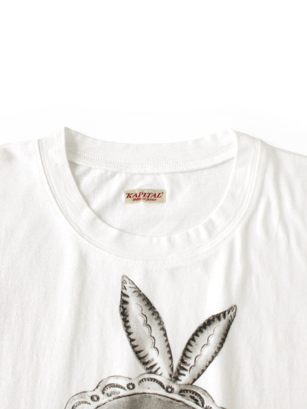 Kapital 20/- Jersey Crew Neck Tee (BIG Concho CONEYBOWY print)