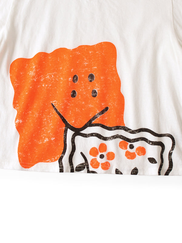 Kapital 20/- Jersey Cropped Tee (GIANT PECKISHpt)