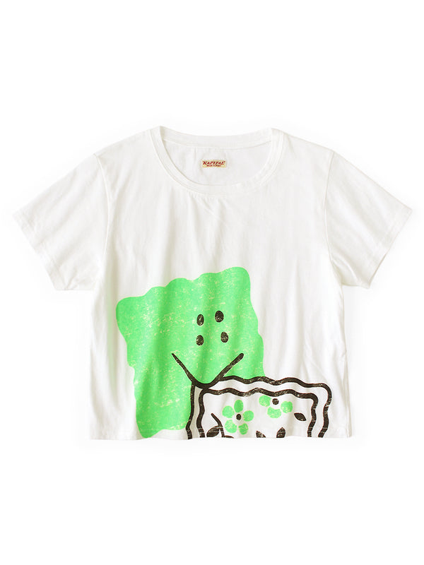 Kapital 20/- Jersey Cropped Tee (GIANT PECKISHpt)