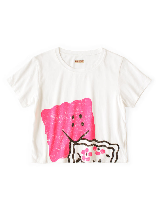 Kapital 20/- Jersey Cropped Tee (GIANT PECKISHpt)