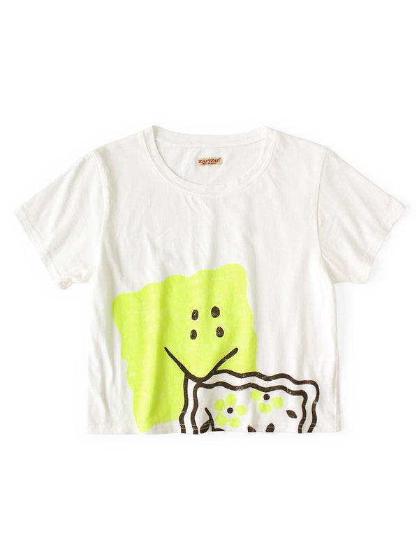 Kapital 20/- Jersey Cropped Tee (GIANT PECKISHpt)