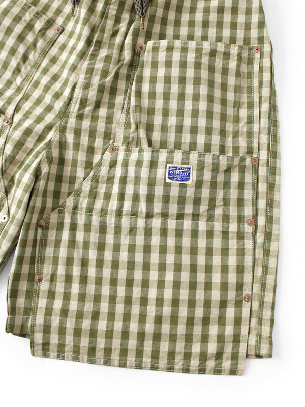 Kapital OX Gingham Double Knee Easy Shorts