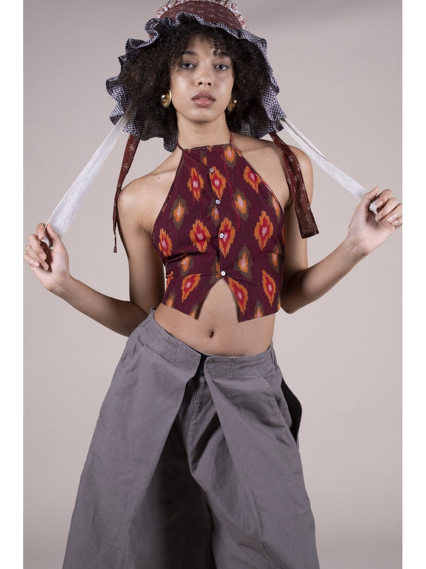 Kapital KASURI Bib Chalk Camisole women Shirt