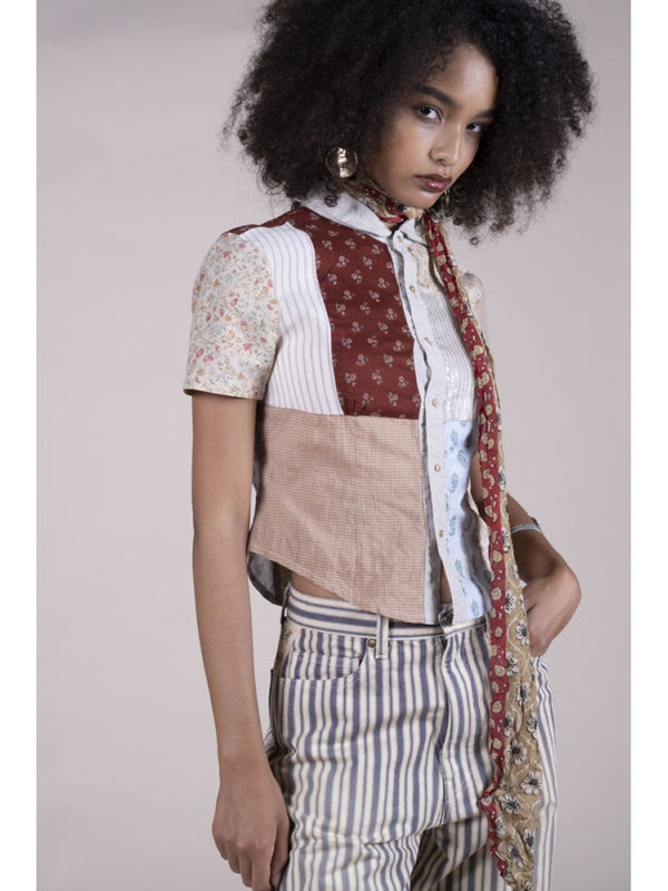 Kapital Patchwork A Cappella Blouse shirt women
