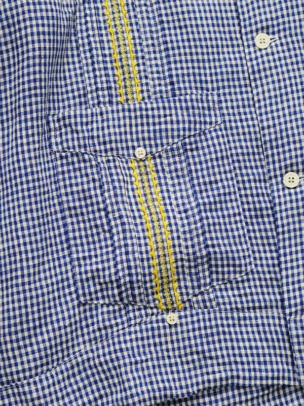 Kapital Linen Gingham Check LAX Cuban Shirt