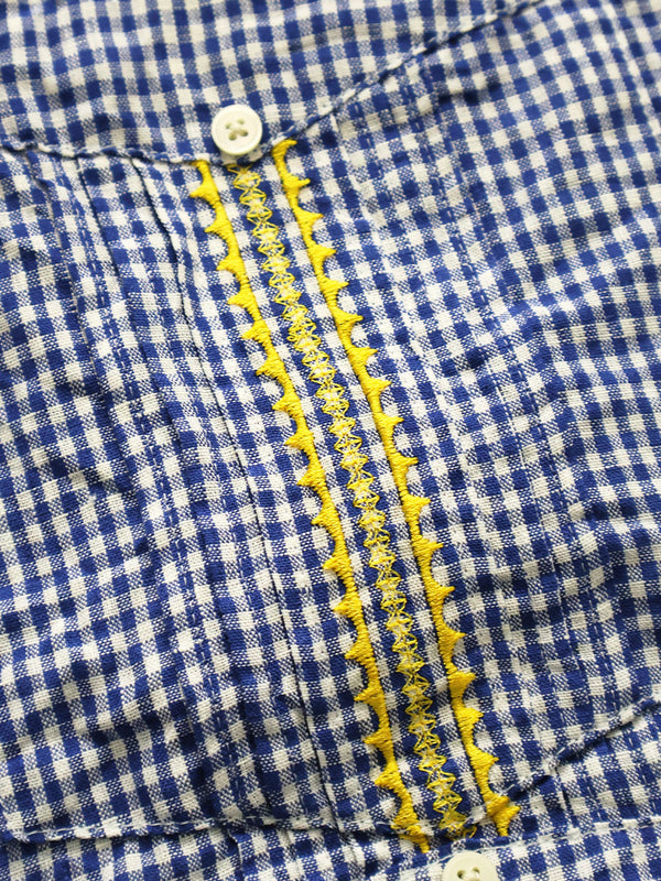 Kapital Linen Gingham Check LAX Cuban Shirt
