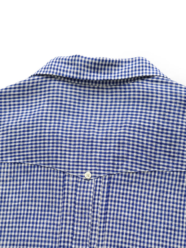 Kapital Linen Gingham Check LAX Cuban Shirt