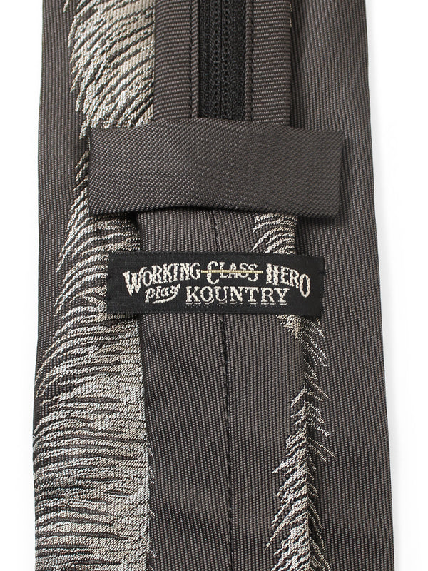 Kapital Silk Twill Feather Zip Tie