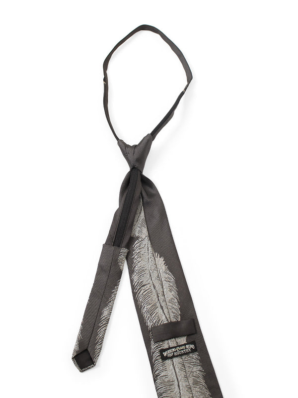 Kapital Silk Twill Feather Zip Tie