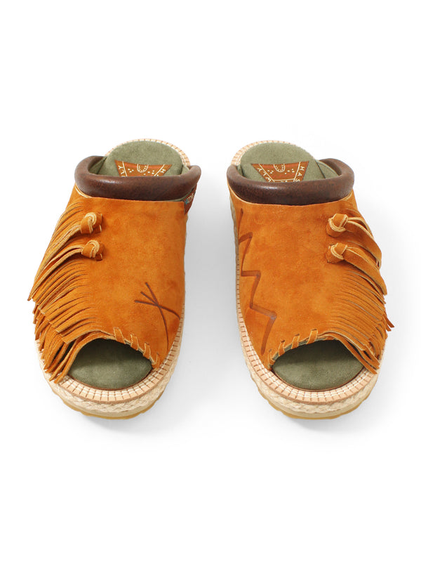 Kapital Deerskin Pueblo Rain Clog Sandals shoes