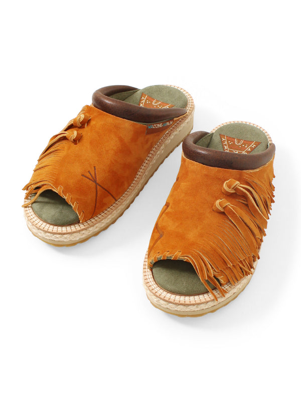 Kapital Deerskin Pueblo Rain Clog Sandals shoes