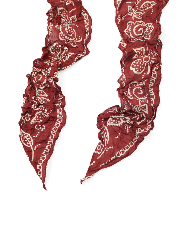 Kapital Washed Silk Moga Scarf (Escargot Flower)