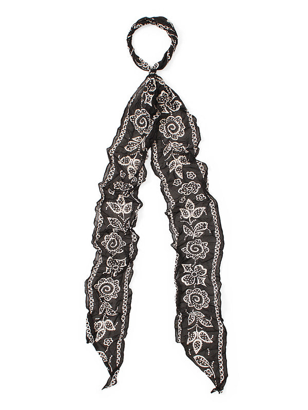 Kapital Washed Silk Moga Scarf (Escargot Flower)