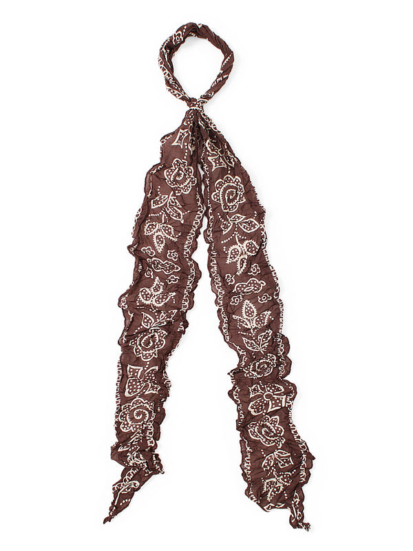 Kapital Washed Silk Moga Scarf (Escargot Flower)