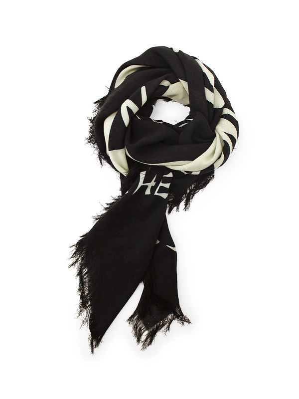 Kapital Rayon Fringe Square Stole (GIANT PEACE) Scarves