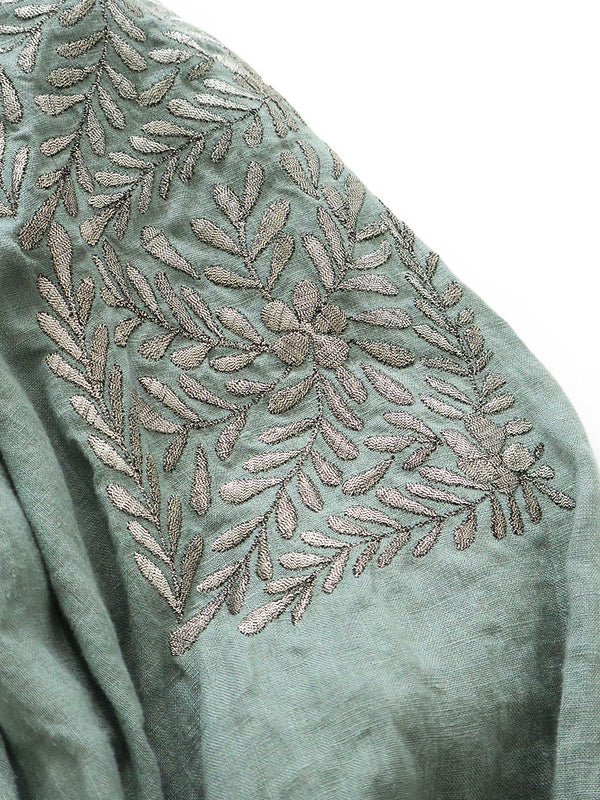 Kapital Linen Smocking Buffant Viola Bolero Jacket women