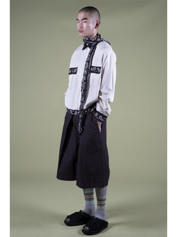 Kapital Thin Canvas Easy Rice Jaws Short Pants