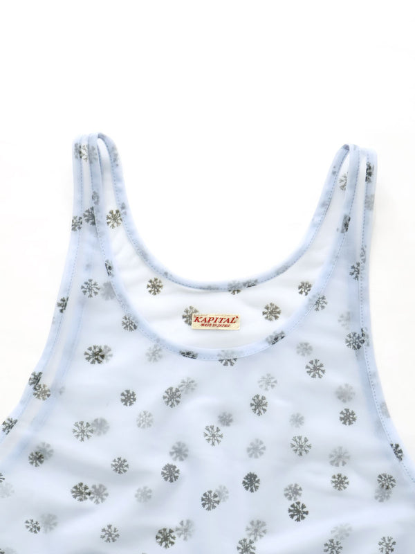 Kapital Sheer Jersey Tank Top with Small Pattern Tee women