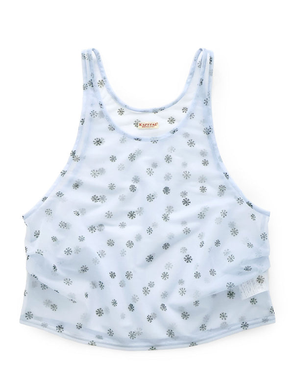 Kapital Sheer Jersey Tank Top with Small Pattern Tee women